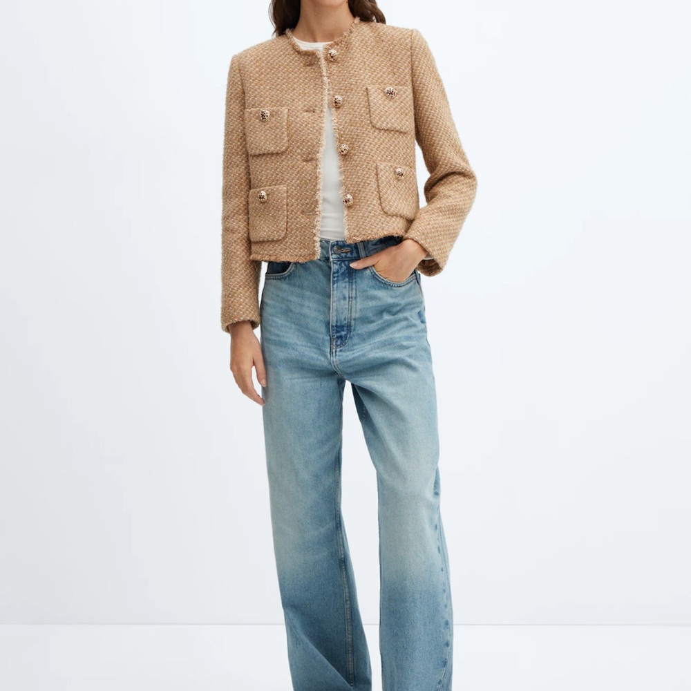 Stylish Camel Lady Jacket